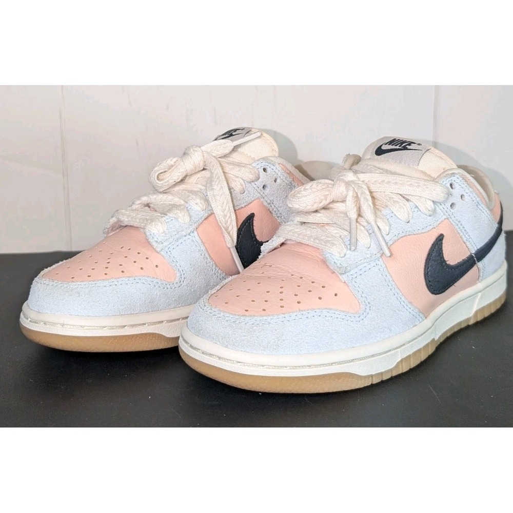 Nike Women Shoes Dunk Low Glacier Blue Artic Orange Gum Soles Sneaker Size 6.5